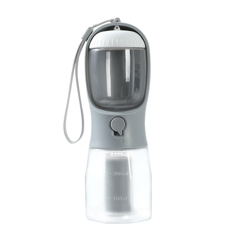 Contenitore per acqua, cibo e rifiuti, 3 in 1, portatile, piccolo e multifunzionale, per animali domestici