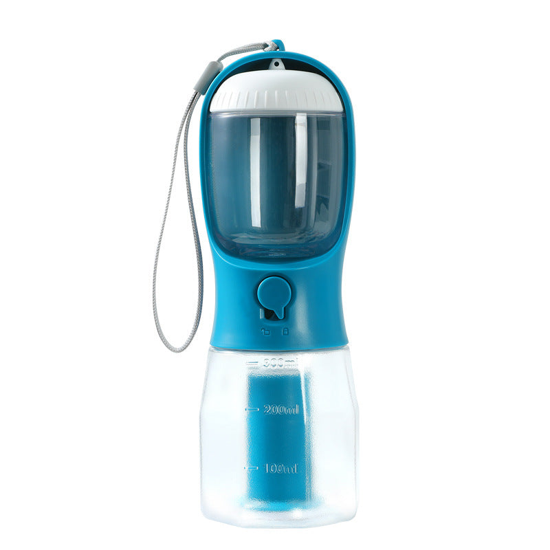 Contenitore per acqua, cibo e rifiuti, 3 in 1, portatile, piccolo e multifunzionale, per animali domestici