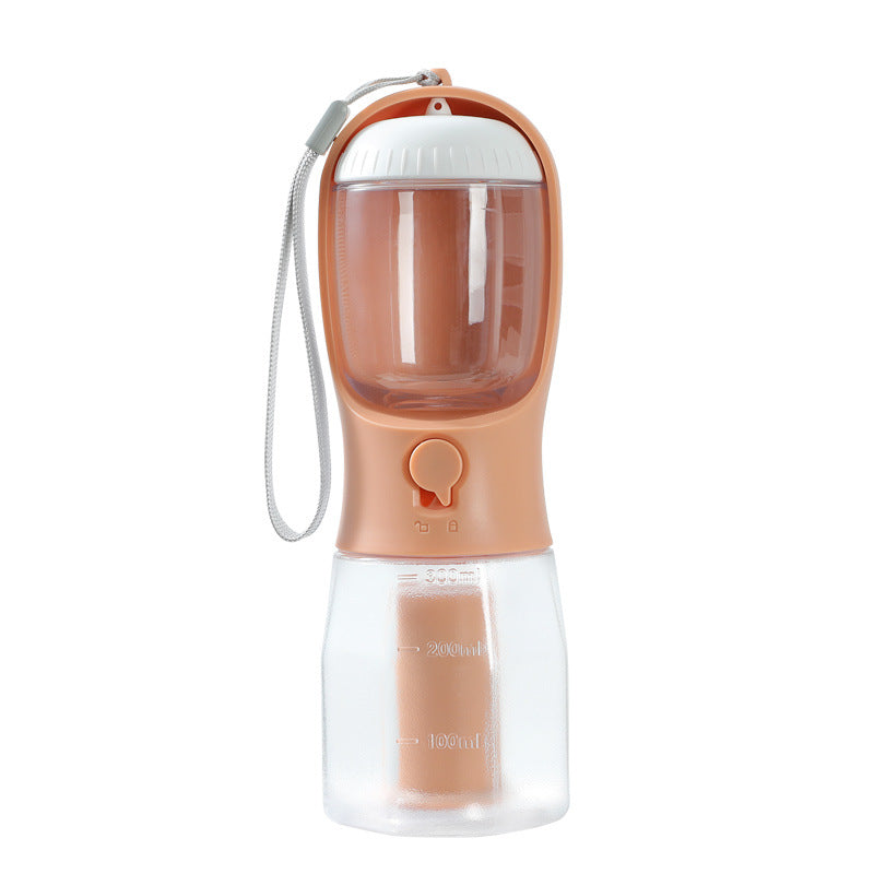 Contenitore per acqua, cibo e rifiuti, 3 in 1, portatile, piccolo e multifunzionale, per animali domestici