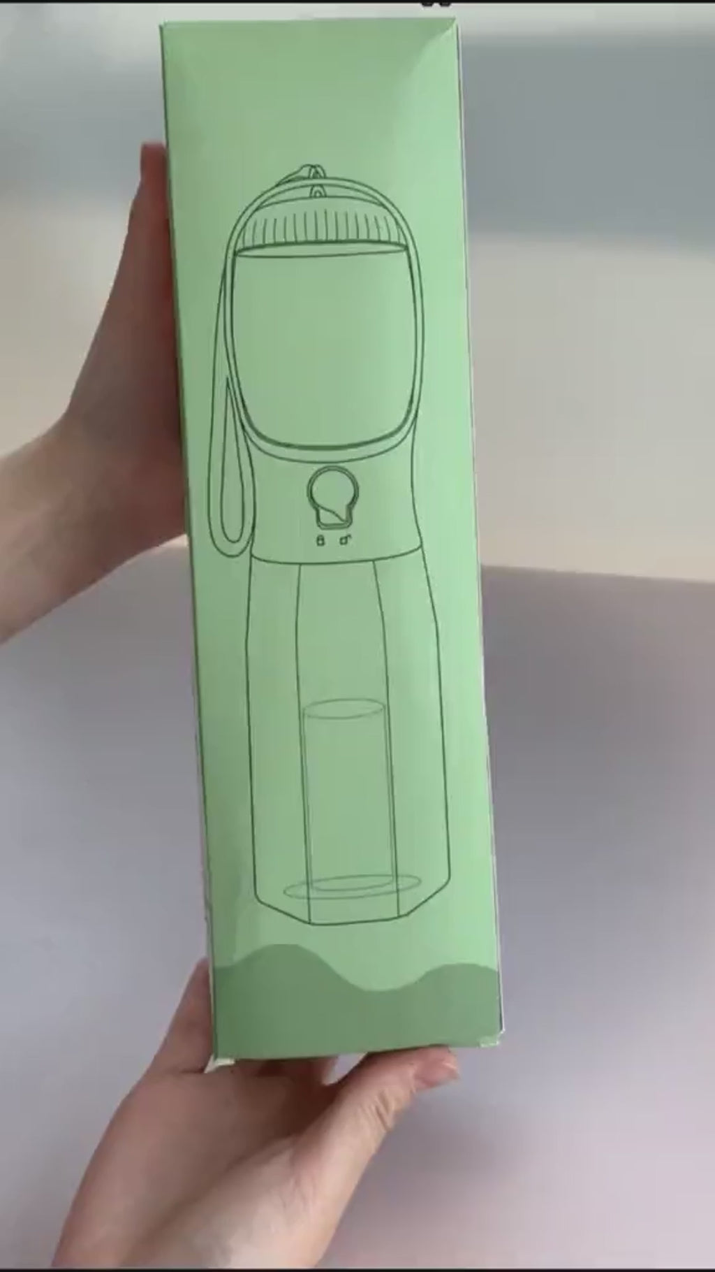 Contenitore per acqua, cibo e rifiuti, 3 in 1, portatile, piccolo e multifunzionale, per animali domestici